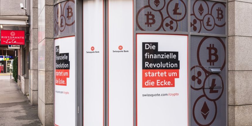 Šveices Swissquote centralizētā bankā varēs glabātā KriptoMonētas